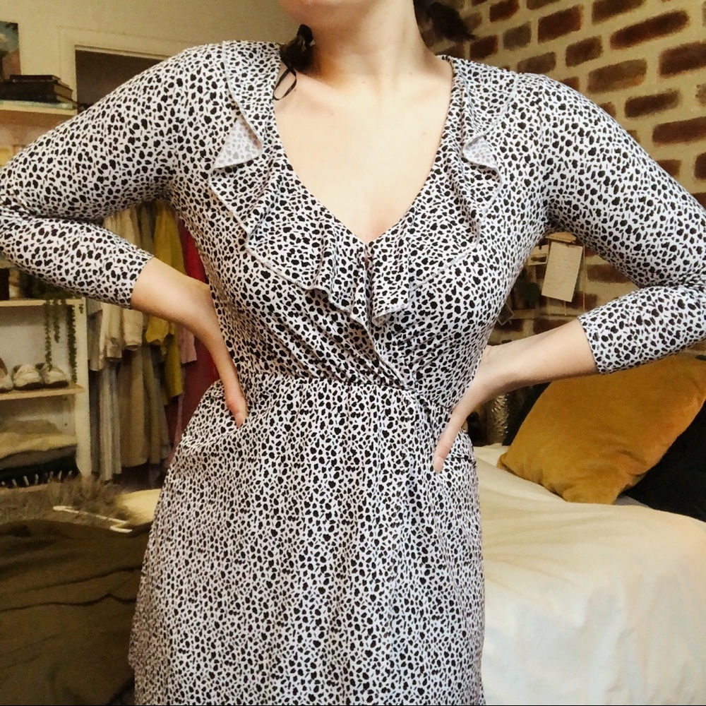 Black and white Speckled summer Dress